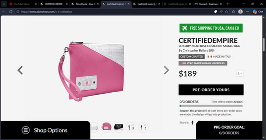 CE Luxury Multiuse Designer Bag | Certified Empire